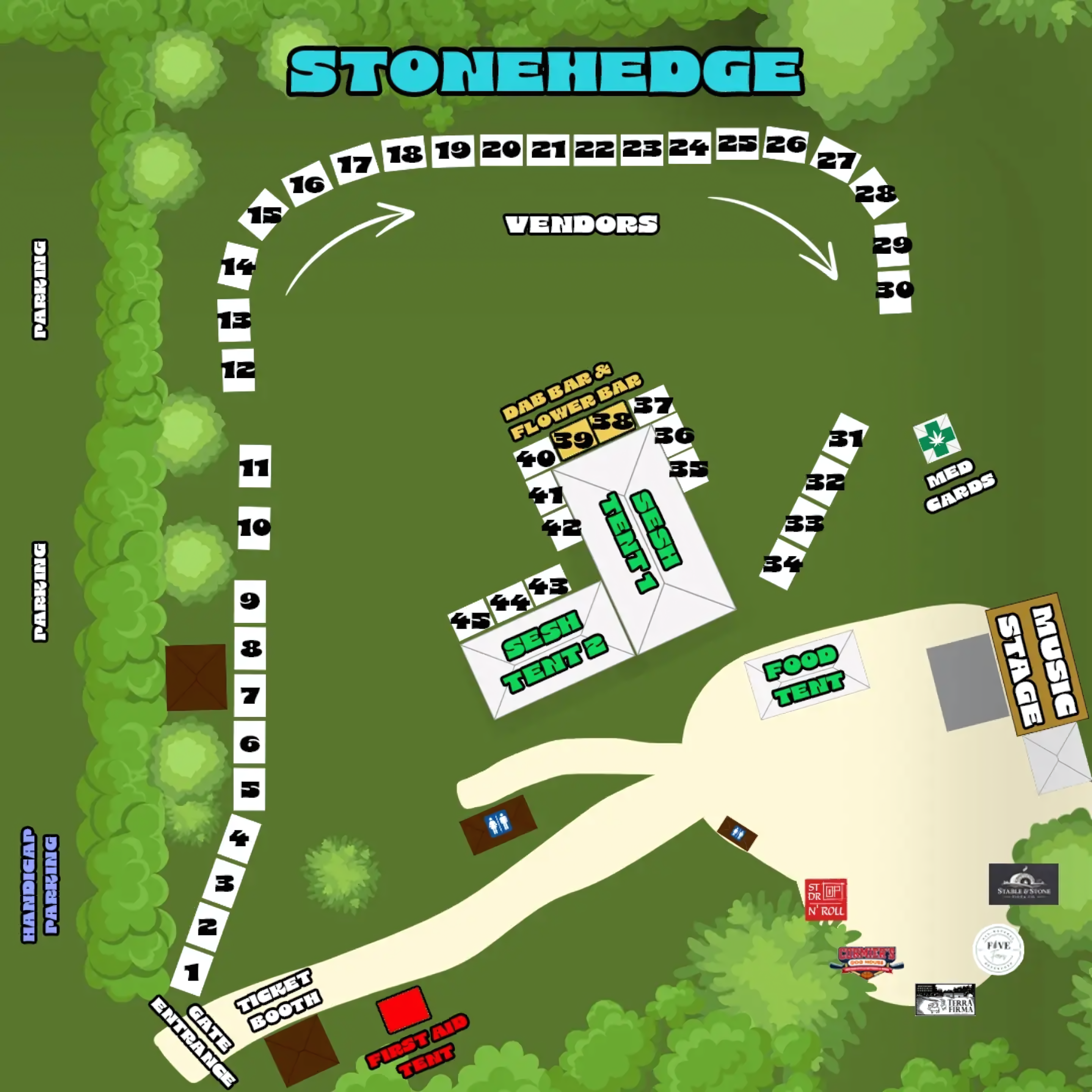 NYAF Map Layout
